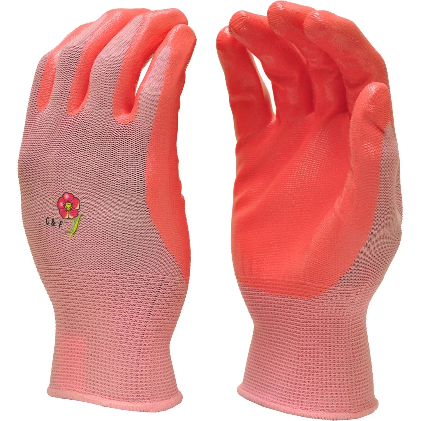 Women Micro-Foam Garden Gloves, Assorted Colors, 6 Pairs Large