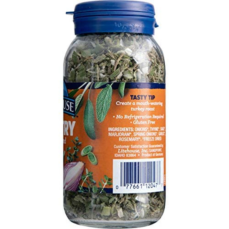 Freeze-Dried Herb Variety Gift Set, (Basil, Garlic, Oregano, Parsley, Red Onion, Thyme) - Substitute for Fresh Herbs, Organic Spice, Gluten-Free, Keto Friendly, Non-Gmo - 6-Pack