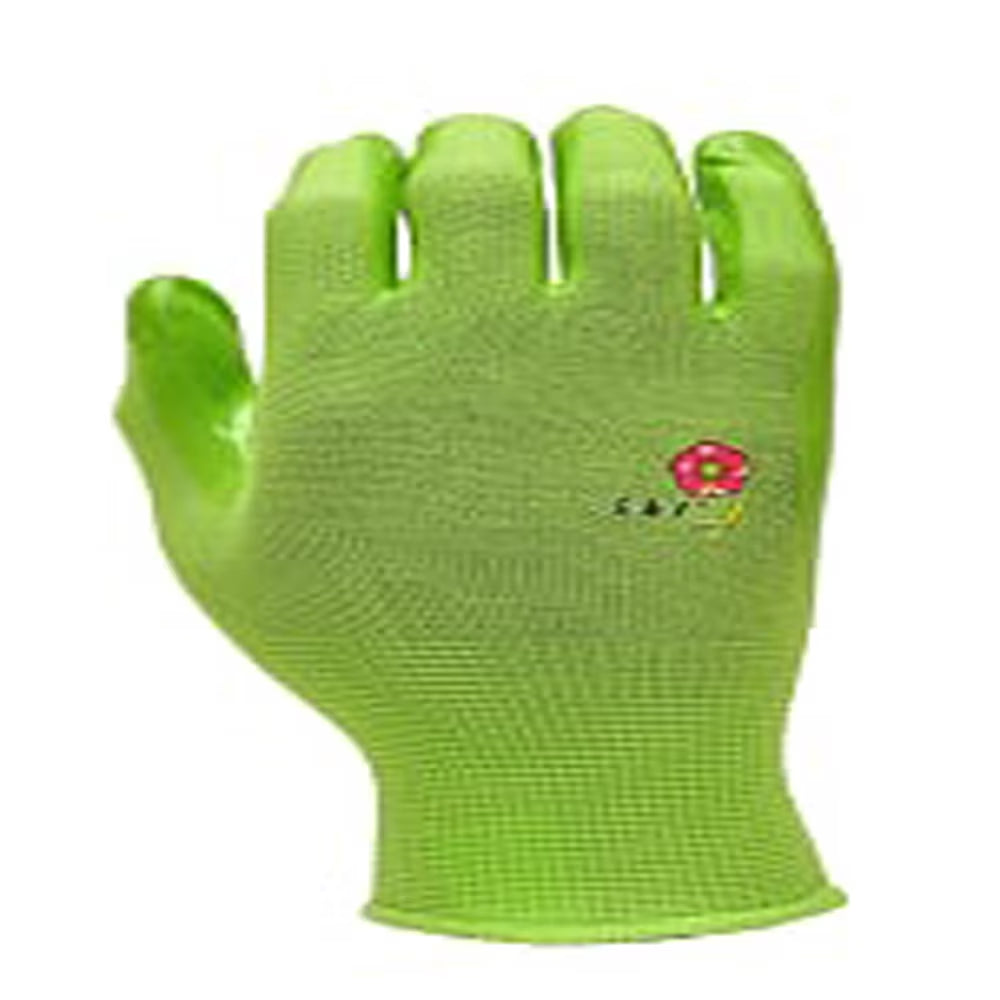 Women Micro-Foam Garden Gloves, Assorted Colors, 6 Pairs Large