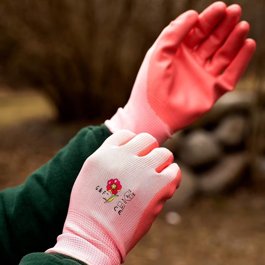 Women Micro-Foam Garden Gloves, Assorted Colors, 6 Pairs Large