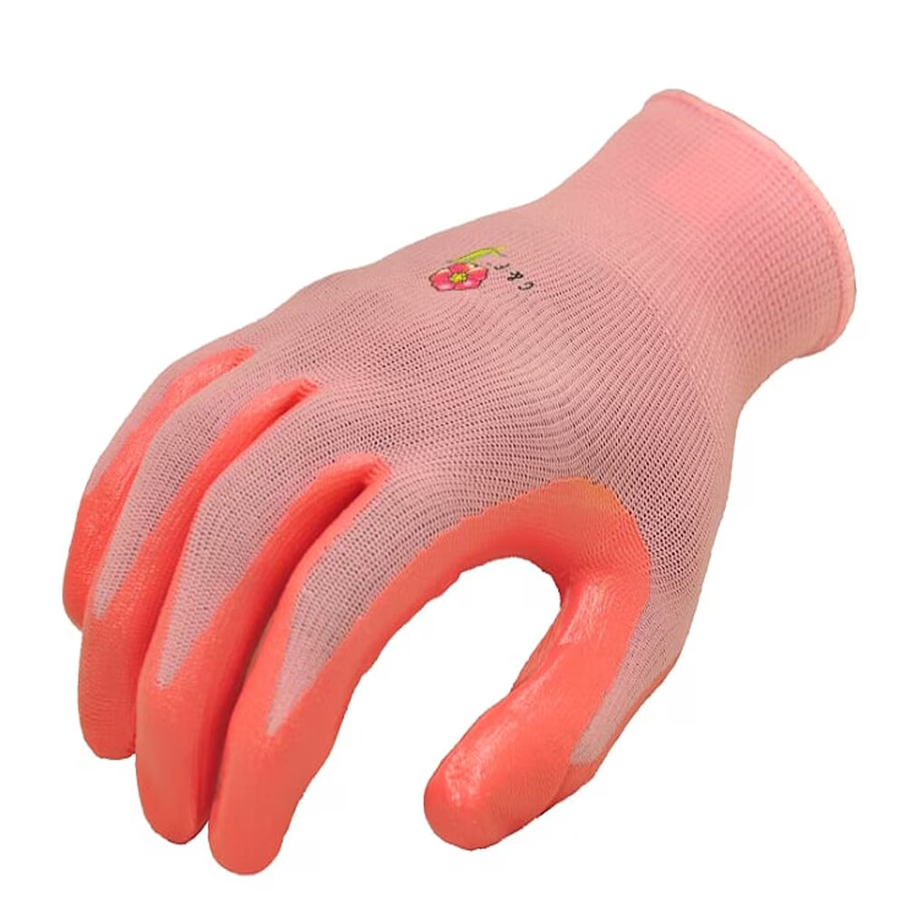 Women Micro-Foam Garden Gloves, Assorted Colors, 6 Pairs Large