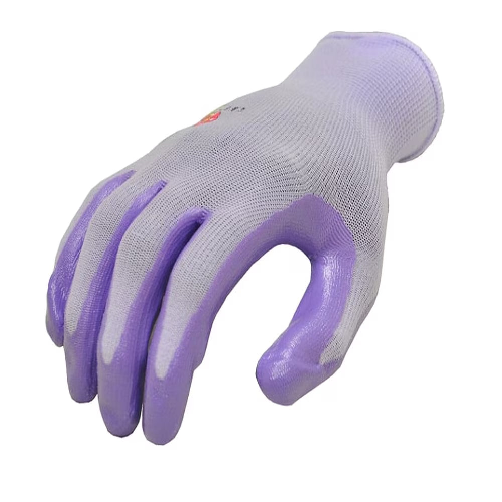Women Micro-Foam Garden Gloves, Assorted Colors, 6 Pairs Large